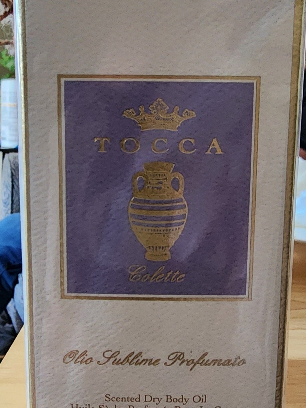 Tocca Colette Scented Dry Body Oil - Purple and Gold Accents
